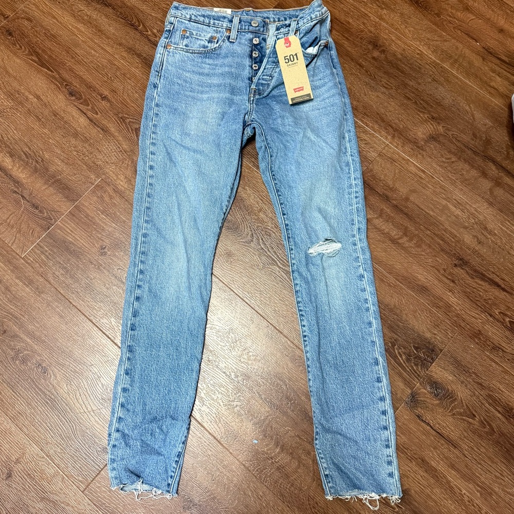 Levi's Blue Straight Leg Jeans Classic Style